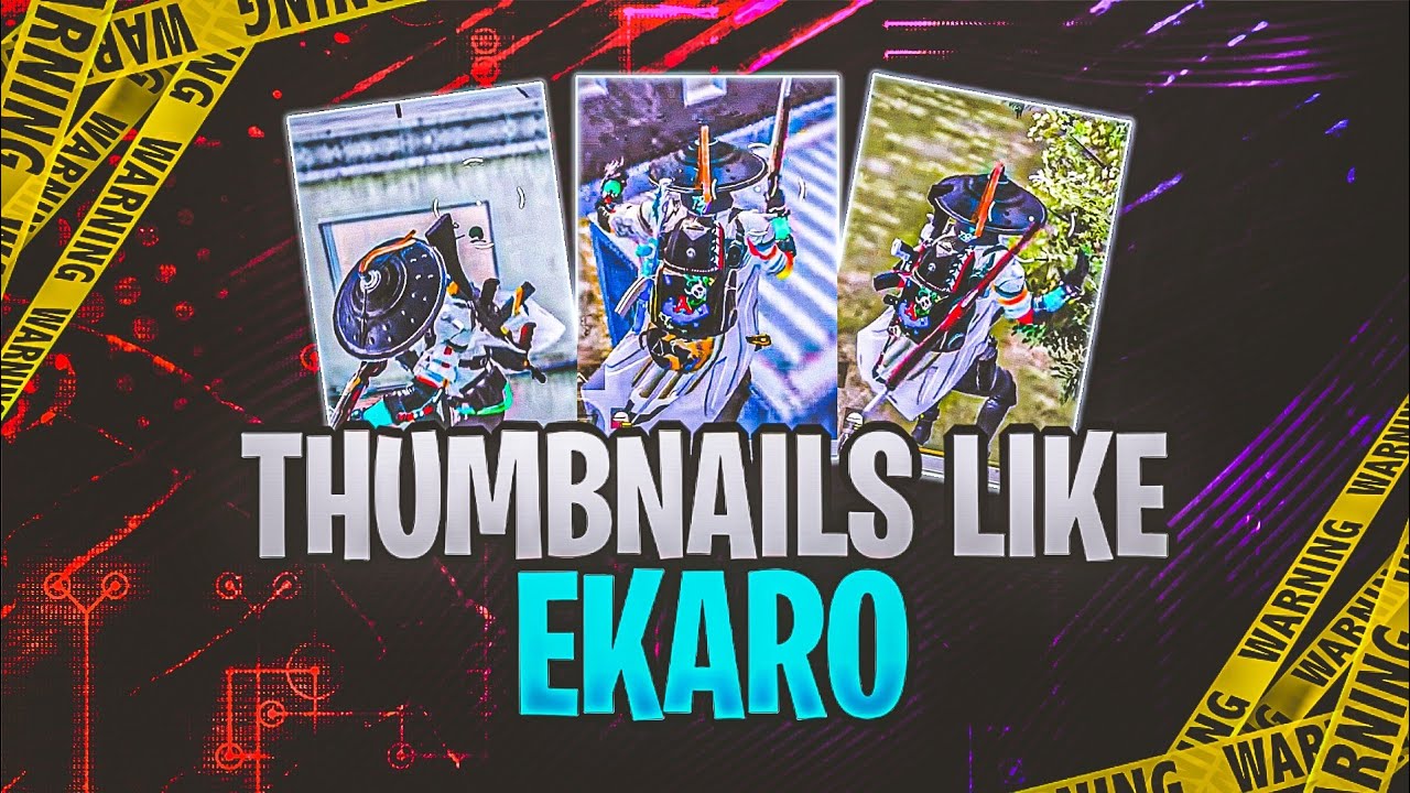 Free To Use Thumbnails Like @Ekaro 🌈🔥
