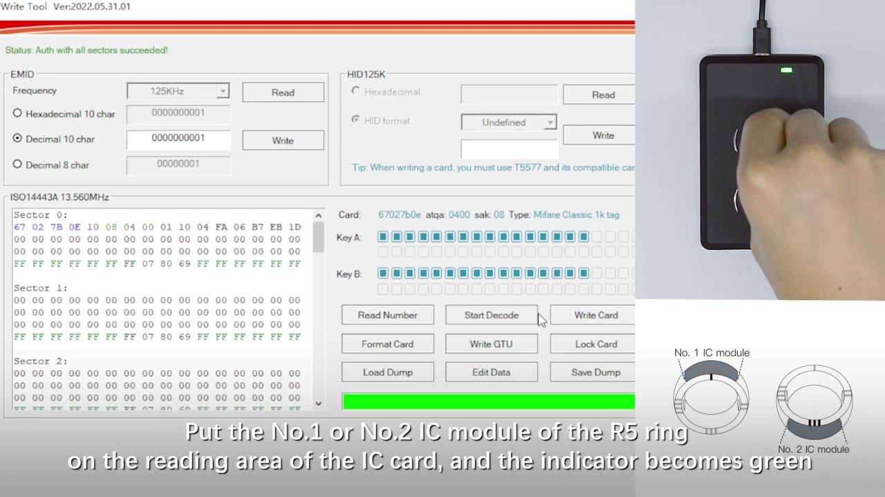 JAKCOM CDS RFID Replicator (for R5 Smart Ring) Instructions