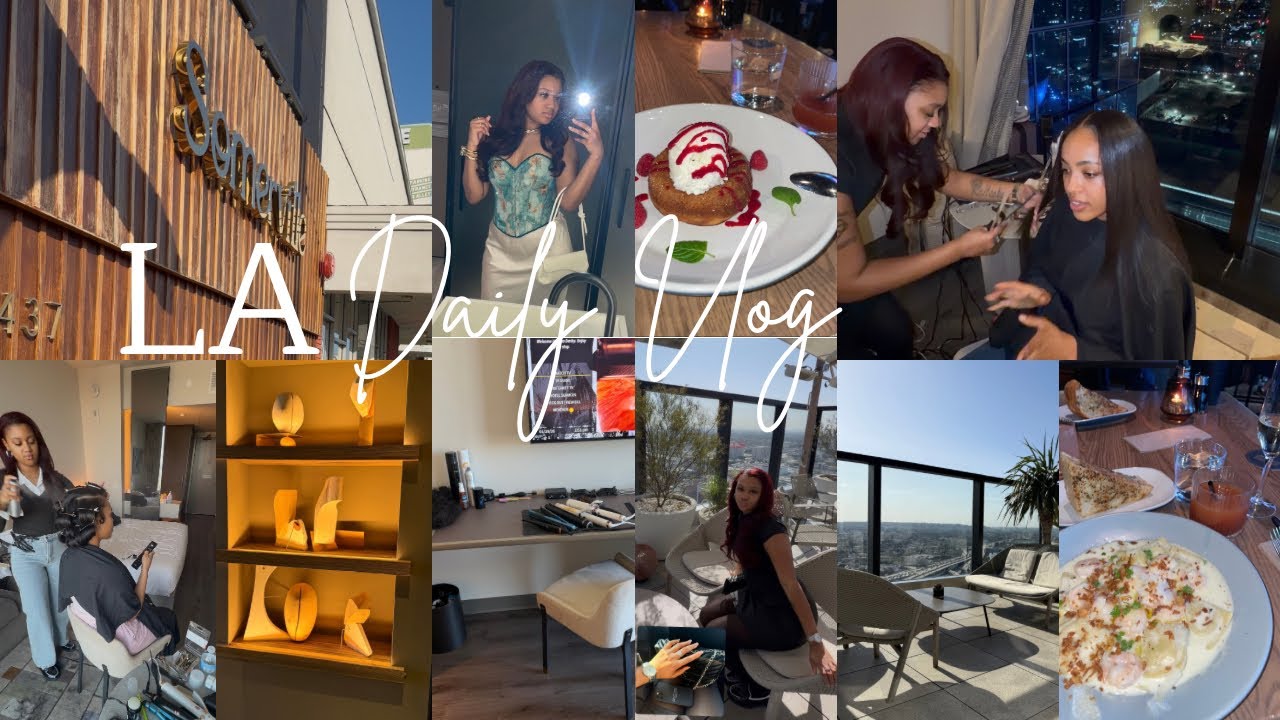 LA Daily Vlog | Doing Hair In a Different City, Grammys Week, Behind the Scene of a Big Week 