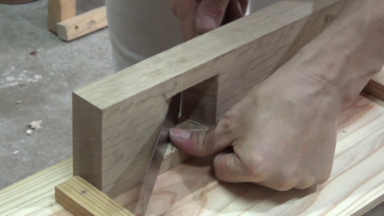 Making a Kanna Dai (Part 2)  宮大工が職人技で教える初心者のための鉋台制作仕込み勾配の作り方動画