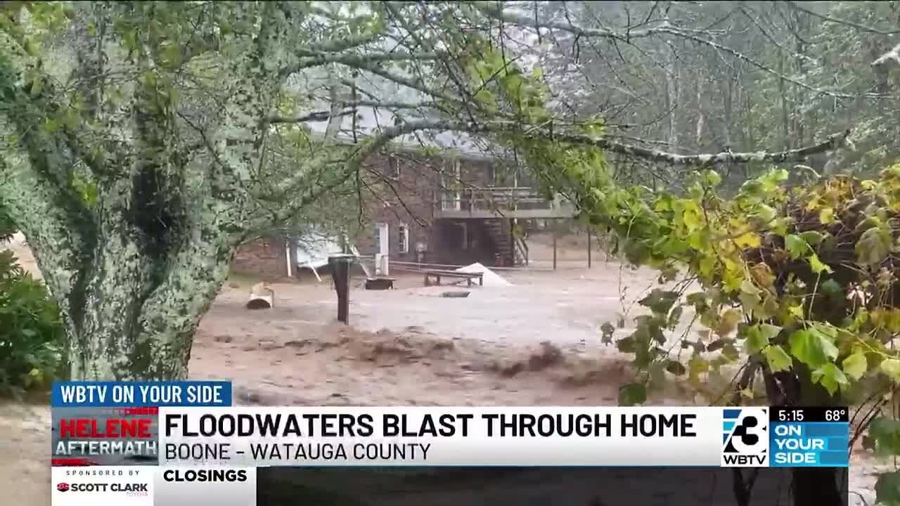 Howard's Creek community of Boone inundated by flooding