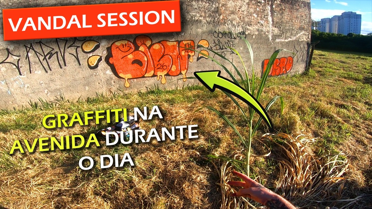 VANDAL SESSION - GRAFFITI na AVENIDA durante o DIA 🔥