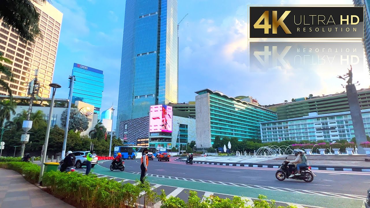 Bundaran hi 4K 🇮🇩 - Modern Jakarta walk tour