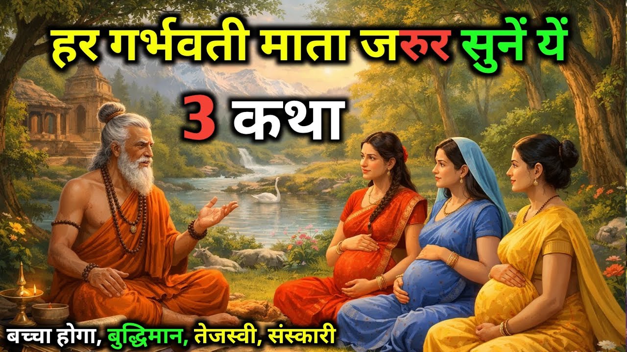 यह तीन कथा हर गर्भवती माता को सुननी चाहिए | गारंटी है बच्चा होगा संस्कारी बुद्धिमान | #gyan
