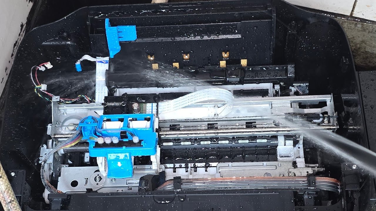 HP ink tank wireless 419 printer 🛜  ink leakage Wash printer problem solve #hp #printersupport