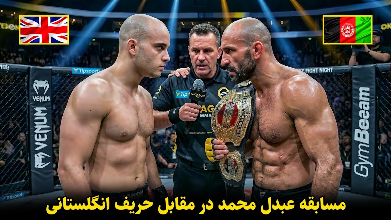 مسابقه خونین عبدل محمد مقابل حریف انگلستانی