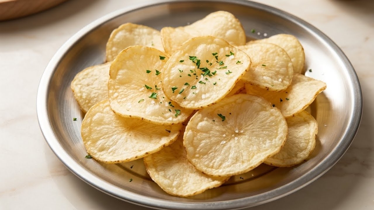 Market jaise Crispy Aloo Chips ghar par banane ka aasan tarika | आलू के चिप्स बनाने की विधि