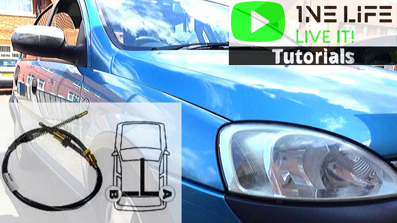 Vauxhall Opel Corsa C - Handbrake Cable Replacement How To Install A New Parking Brake Cable