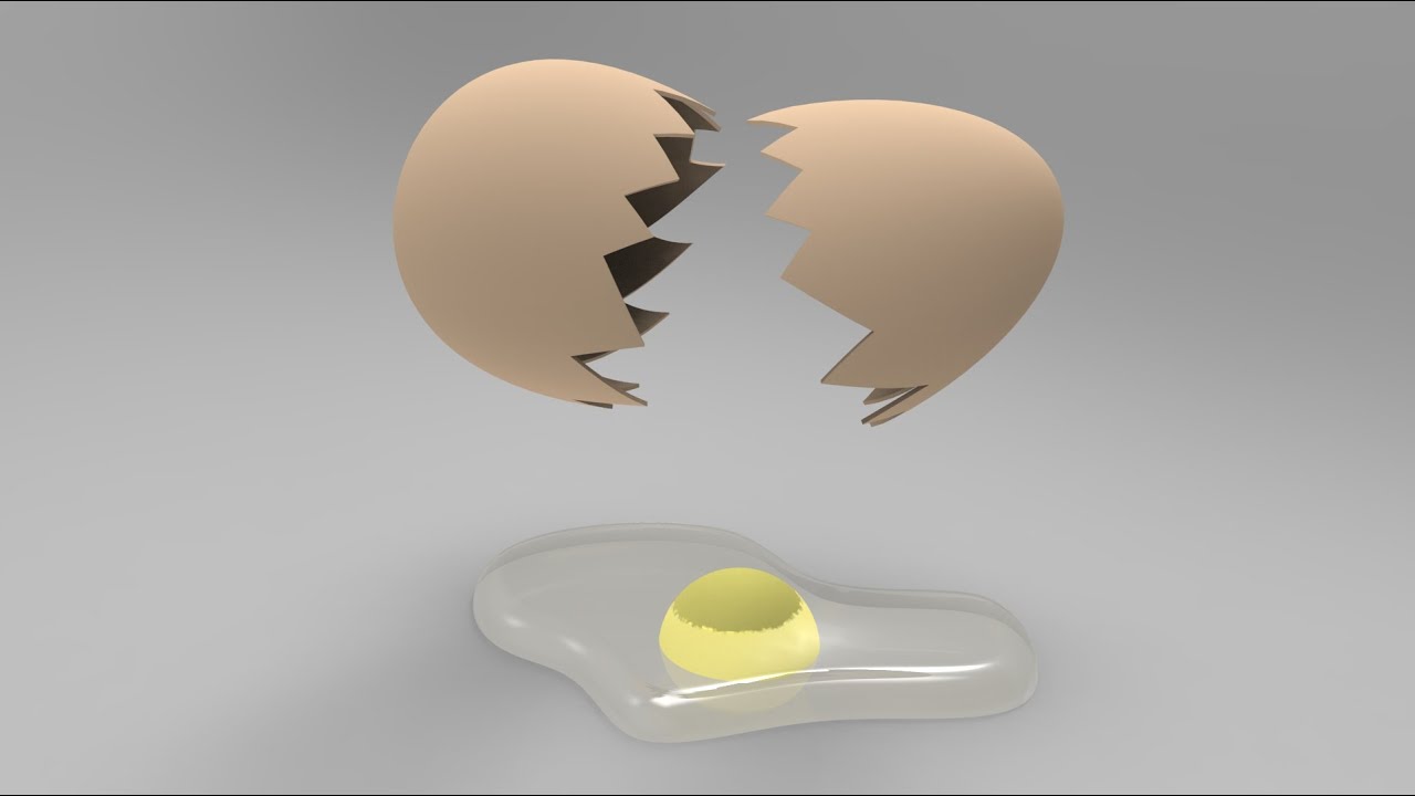 Solidworks Broken Egg Part 2/2