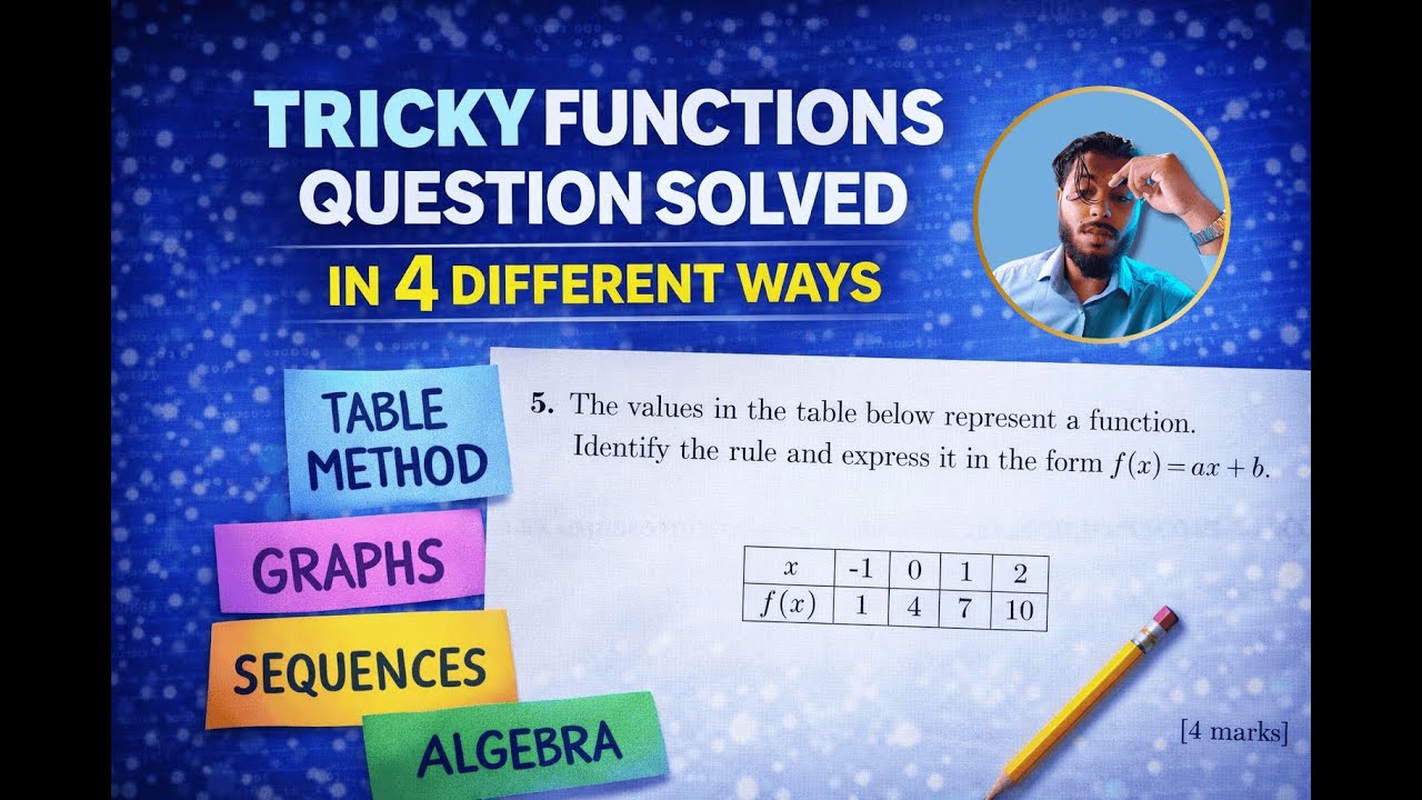 CSEC Math: Tricky Functions Question Solved in 4 Ways