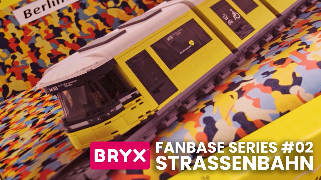 BRYX Build: BVG Straßenbahn - Tram - BVG Series #02 - Klemmbausteine