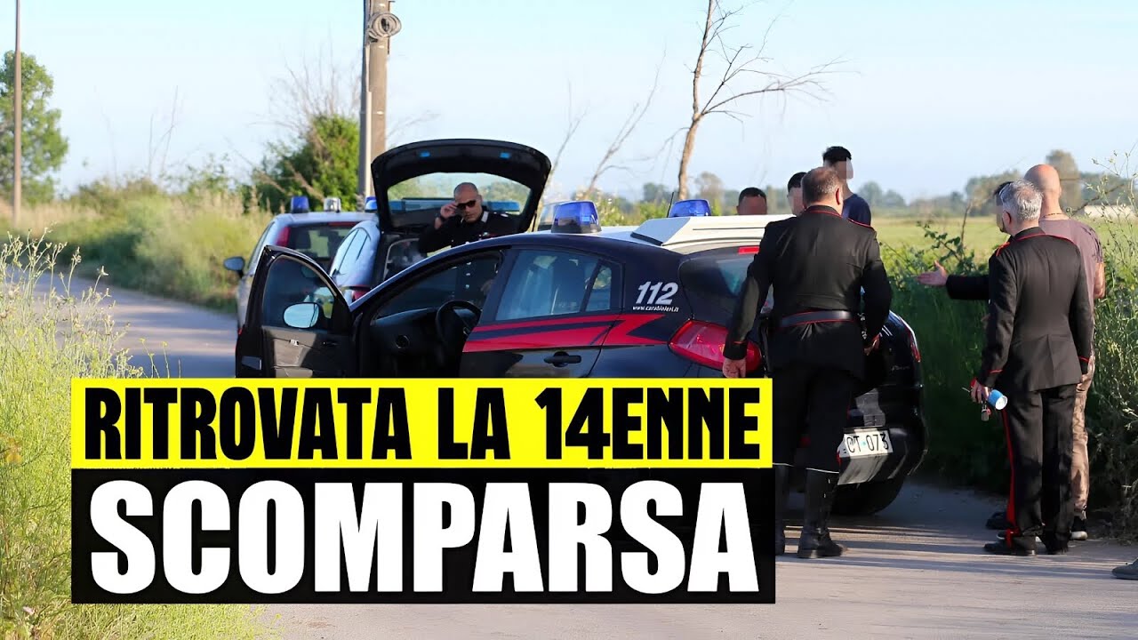 ULTIM'ORA RITROVATA LA 14ENNE SCOMPARSA DA GIORNI: ARRIVATA LA BELLISSIMA NOTIZIA. STA BENE