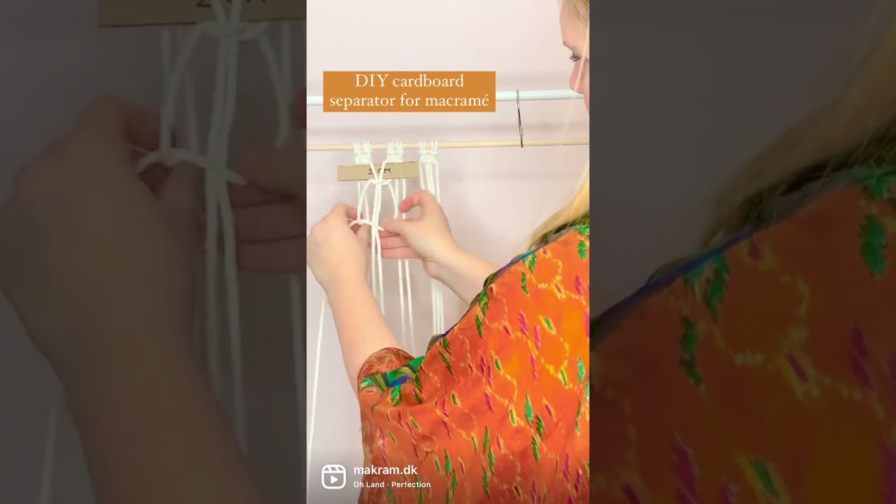 Macramé Hack 🧶📏✂️📦