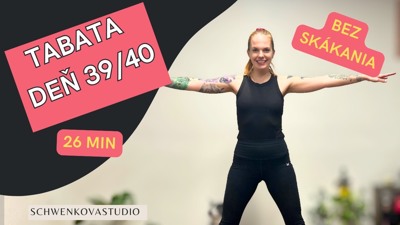 25 min Tabata Kardio na Celé Telo Bez Skákania | Deň 39/40 | FIT RESET – 8 Týždňový Program