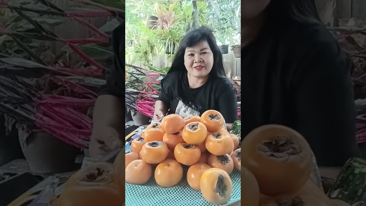 #มาจ้ากินลูกพลับ หวานฉ่ำเลยค่ะ# อย่าลืมกดติดตาม