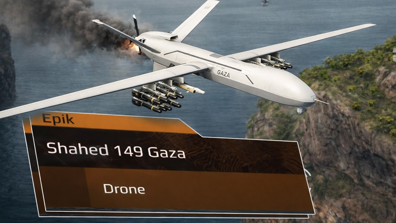 🔥 Drone Monster Iran! Shahed 149 Gaza (T3) Tes Damage — Spam Missile Test | Modern Warships