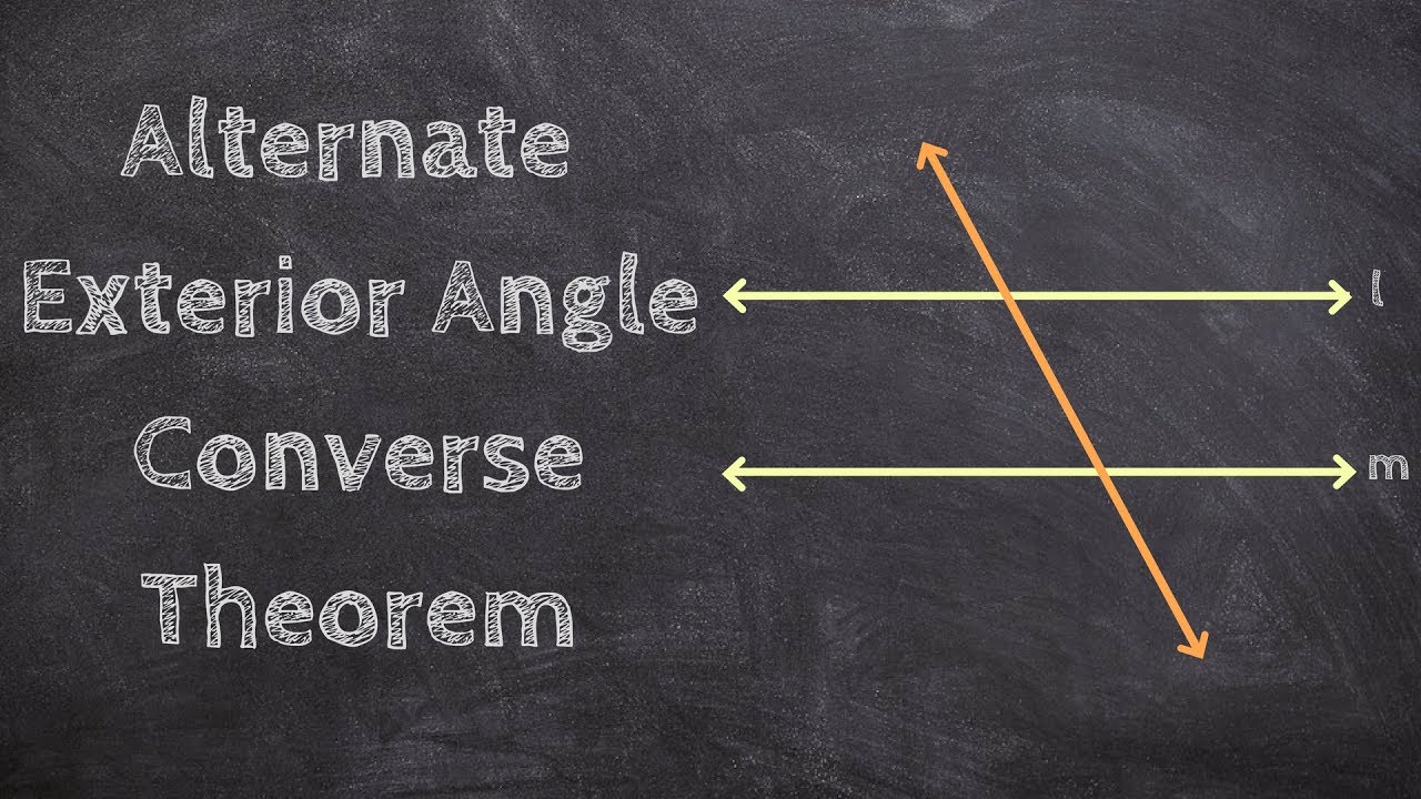 What is the Alternate Exterior Angle Converse Theorem