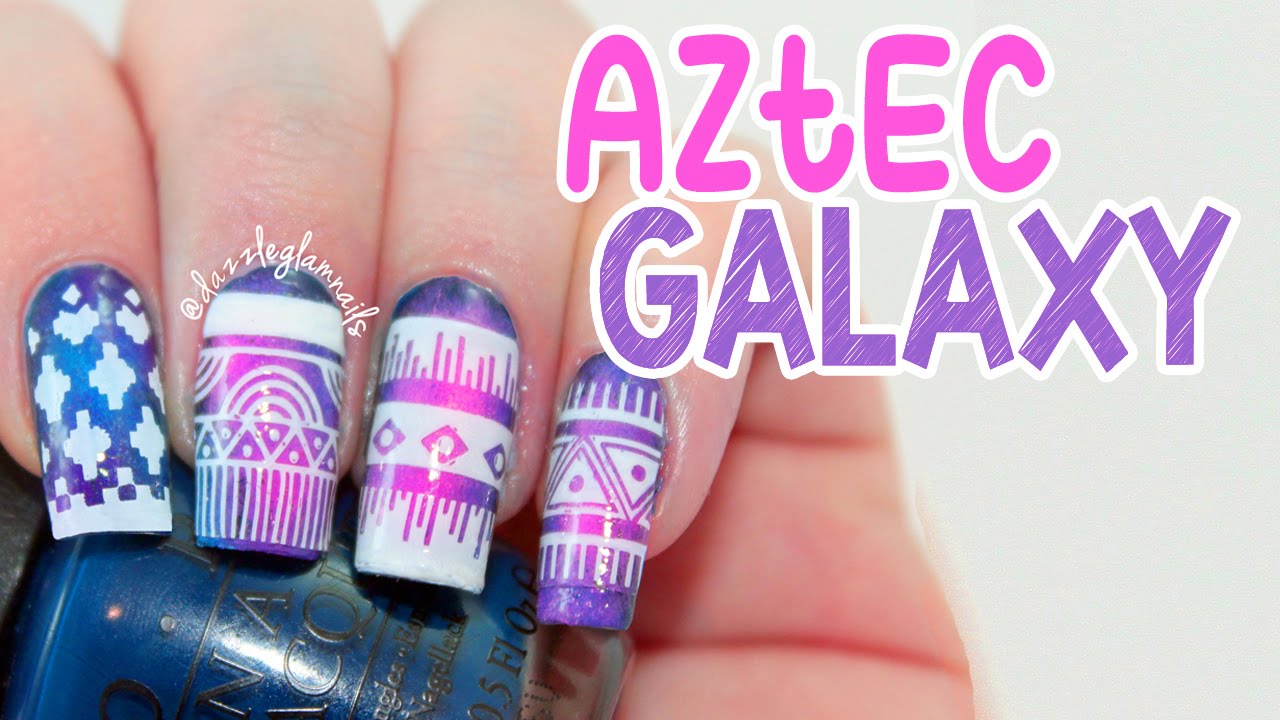 Aztec Galaxy Nail Art Tutorial