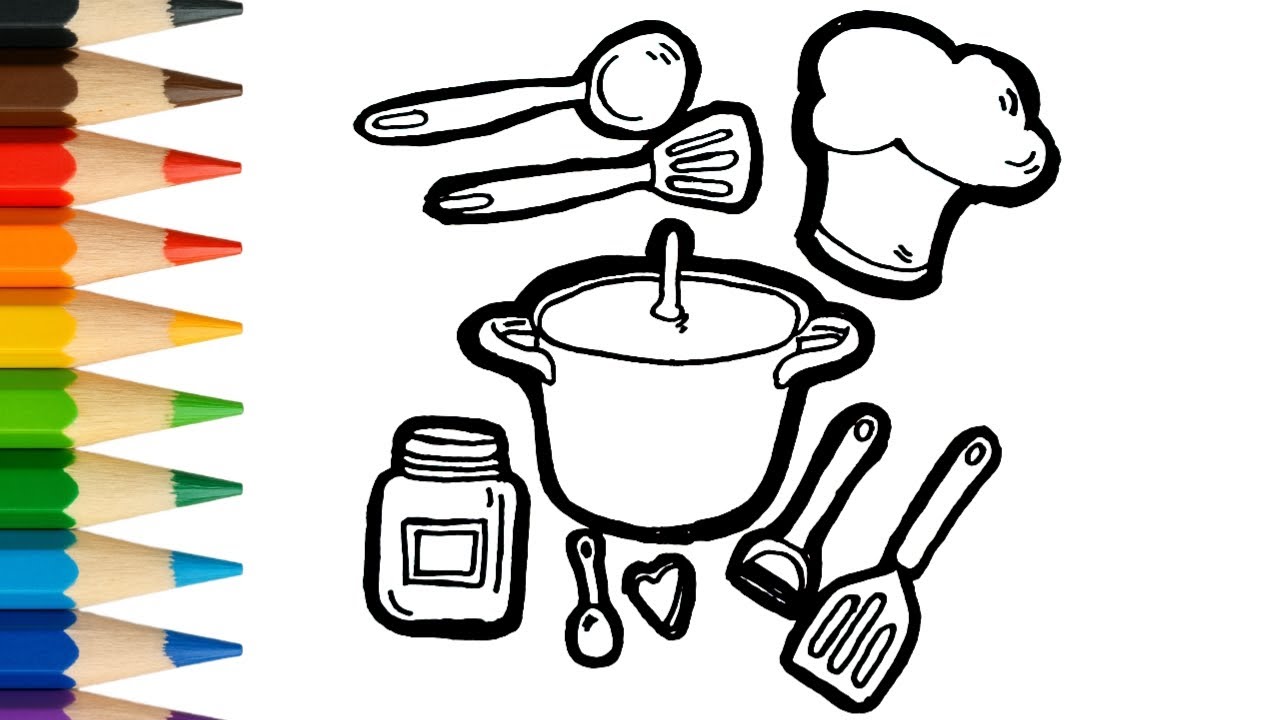 Belajar Menggambar Alat Masak untuk Anak-Anak | JoyArt