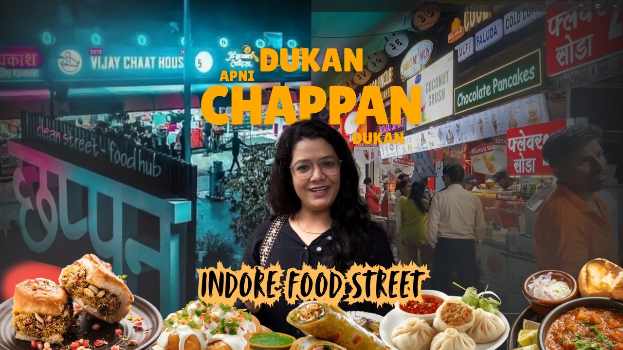 Indore street food 56 Dukan | Chappan dukan Johny hot dog, Sams momos | indian street food
