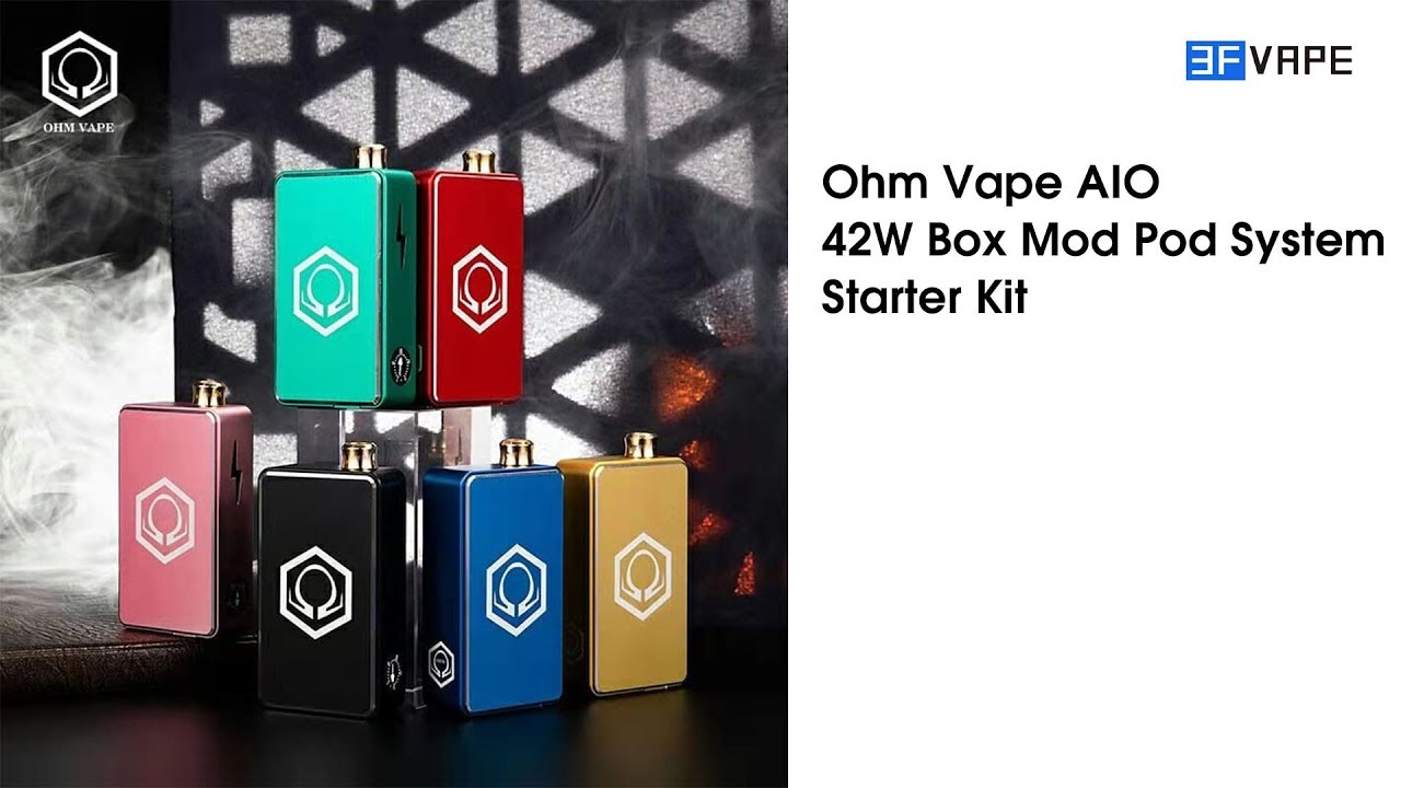Ohm Vape AIO 42W Box Mod Pod System Starter Kit