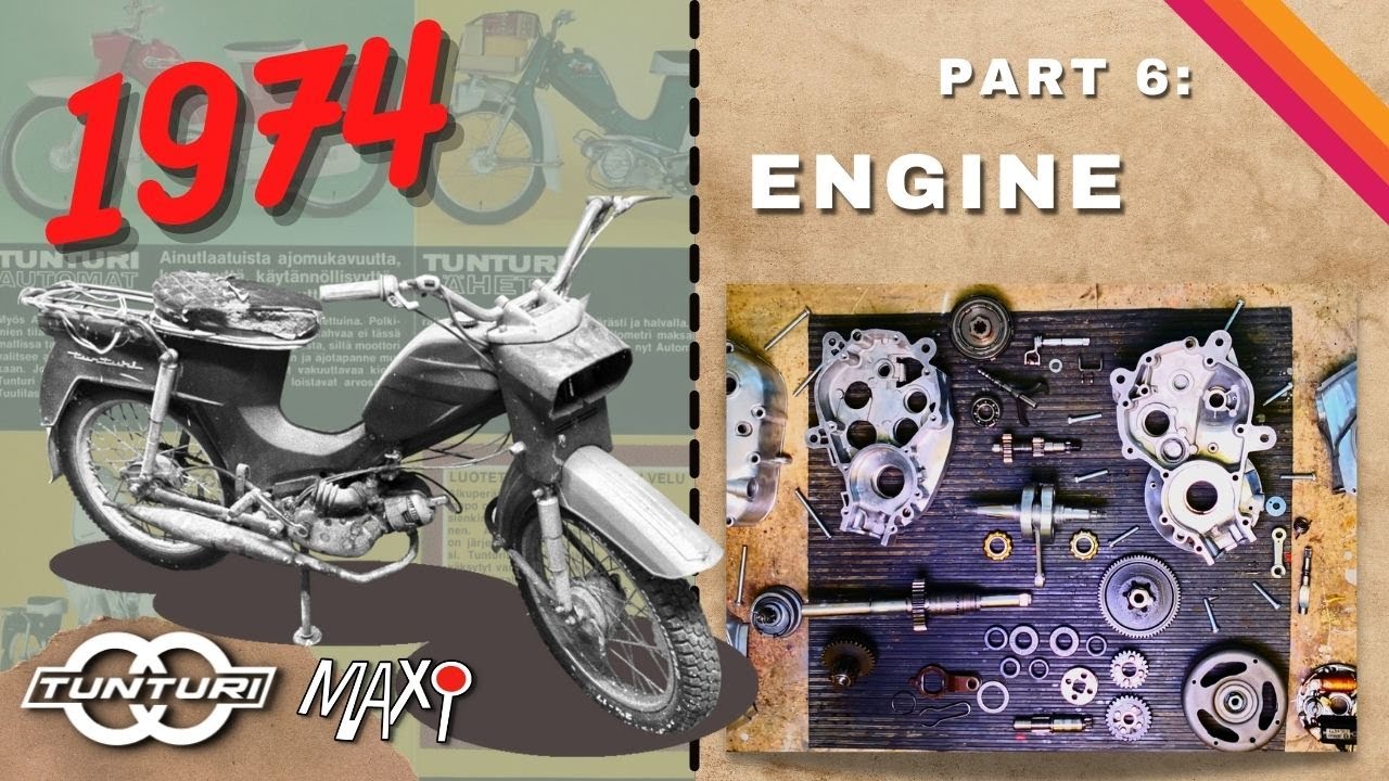 How to rebuild Puch VS50LF engine | Tunturi Maxi moped RESTORATION (Part 6)