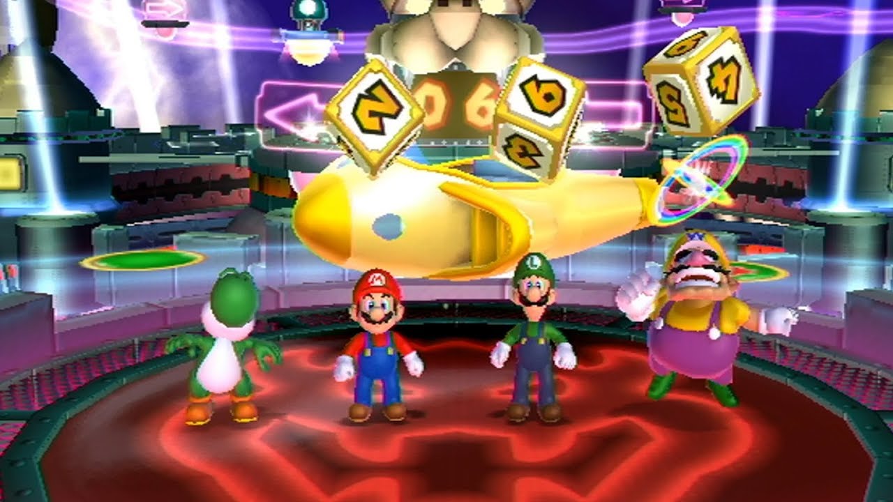 Mario Party 9 - Party Mode #5 - Yoshi vs Mario vs Luigi vs Wario - Bowser Station