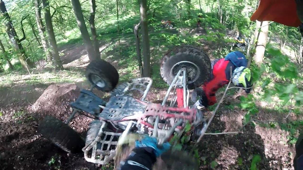 ATV Riders-Tajemnica podjazdu pod g&oacute;rki....Crashes-Raptor 700--Lucky Star 450/CB500-Hyosung CB500