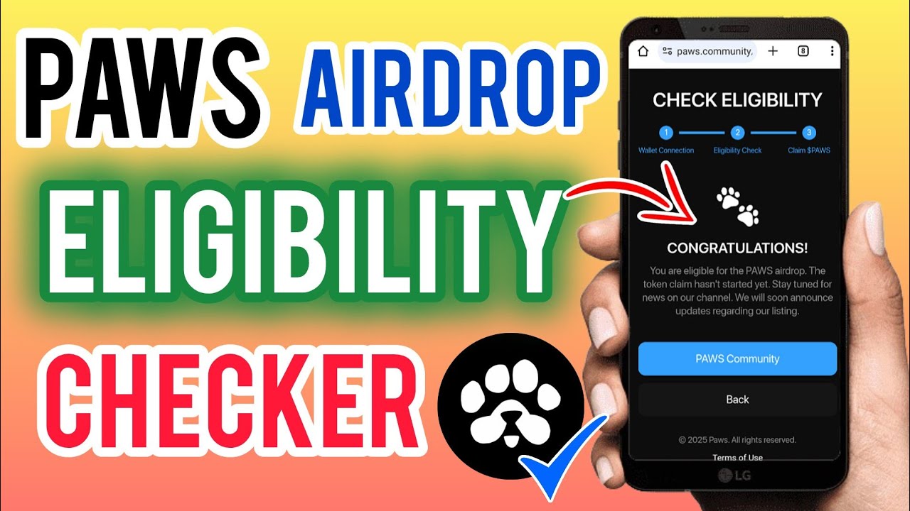 How to Check If You Are Eligible For PAWS Airdrop | Check Airdrop Eligibility on PAWS Website