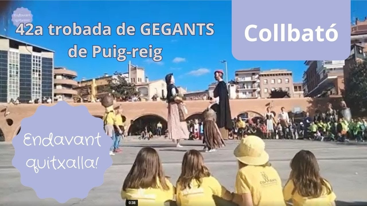 Ball dels gegants de Collbató a la 42a Trobada de gegants de Puig-reig 2023