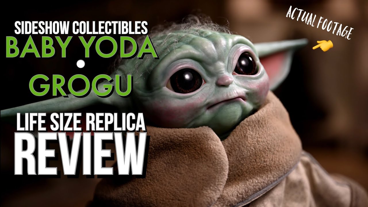 SideShow Collectibles Official Life Like #Baby Yoda #Grogu Replica.  #toy #starwars #themandalorian
