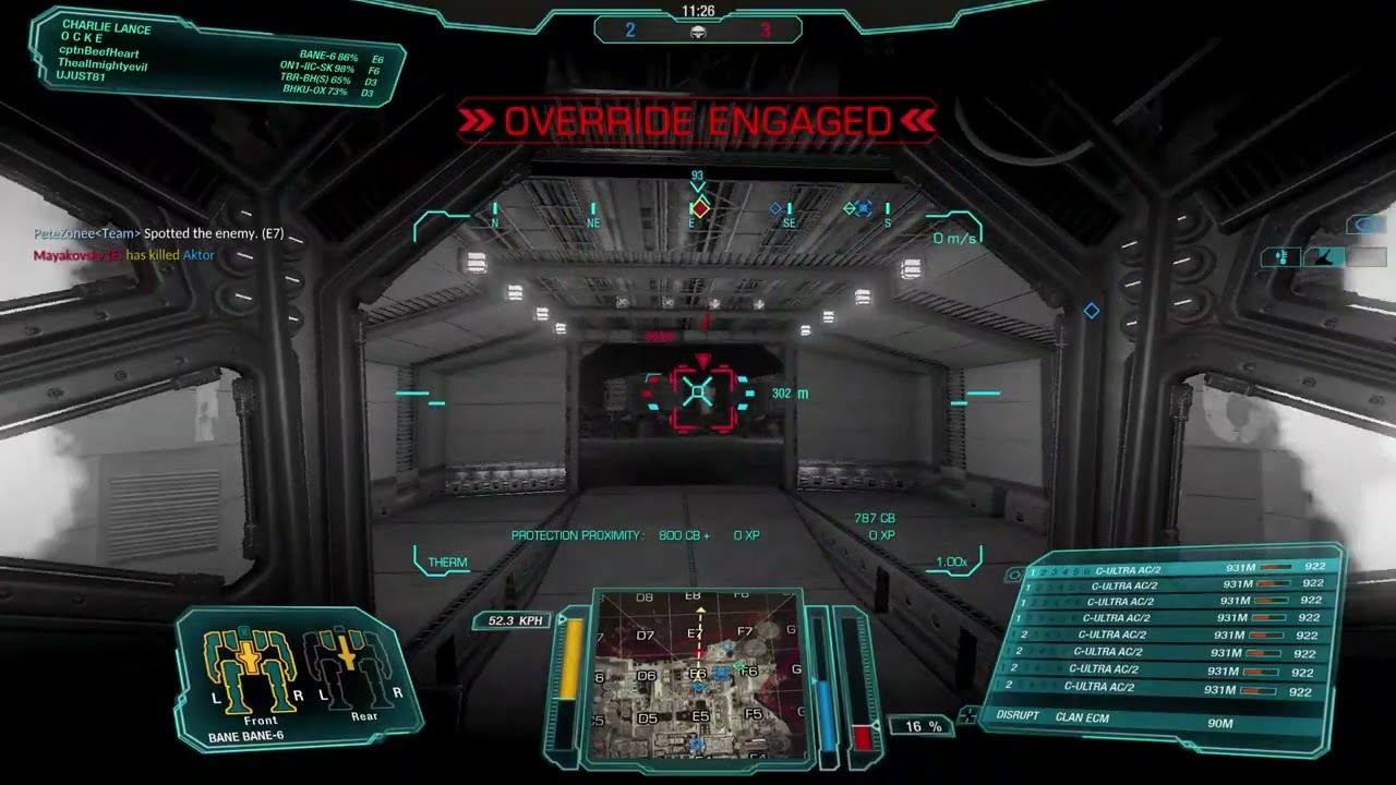 MechWarrior Online - Bane 5 kills - good comeback