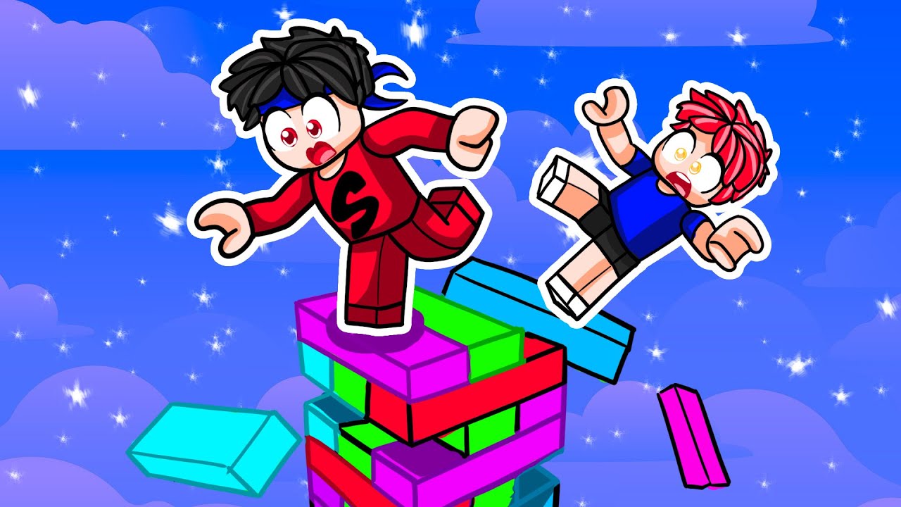 We Played GIANT JENGA with Hasan!! - Roblox