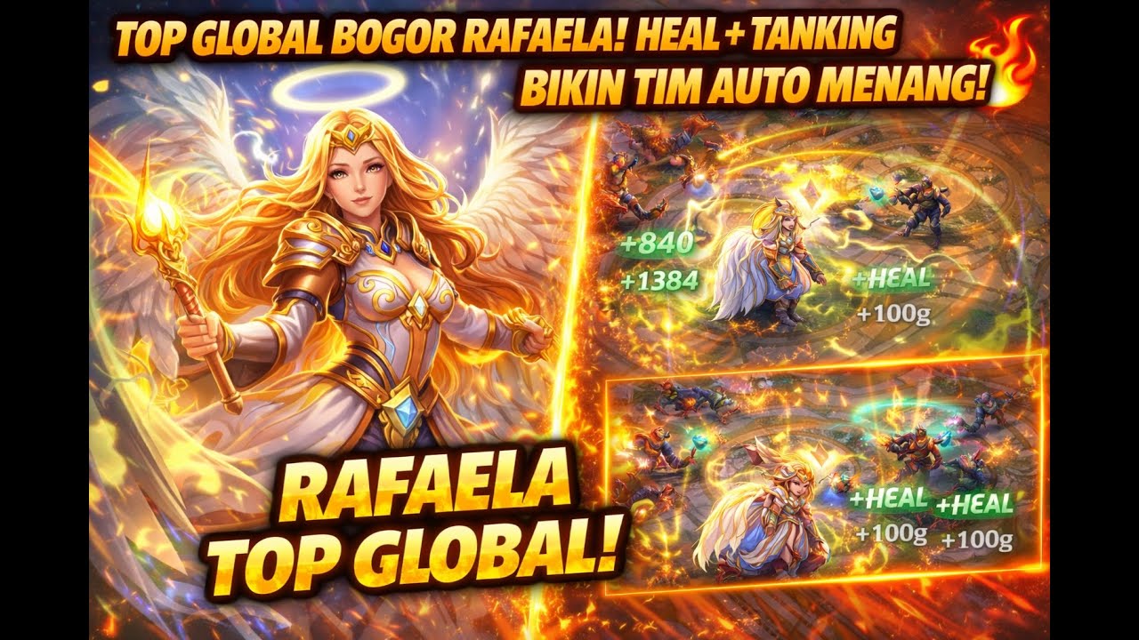 Top Global Bogor Rafaela! Heal + Tanking Bikin Tim Auto Menang 🔥