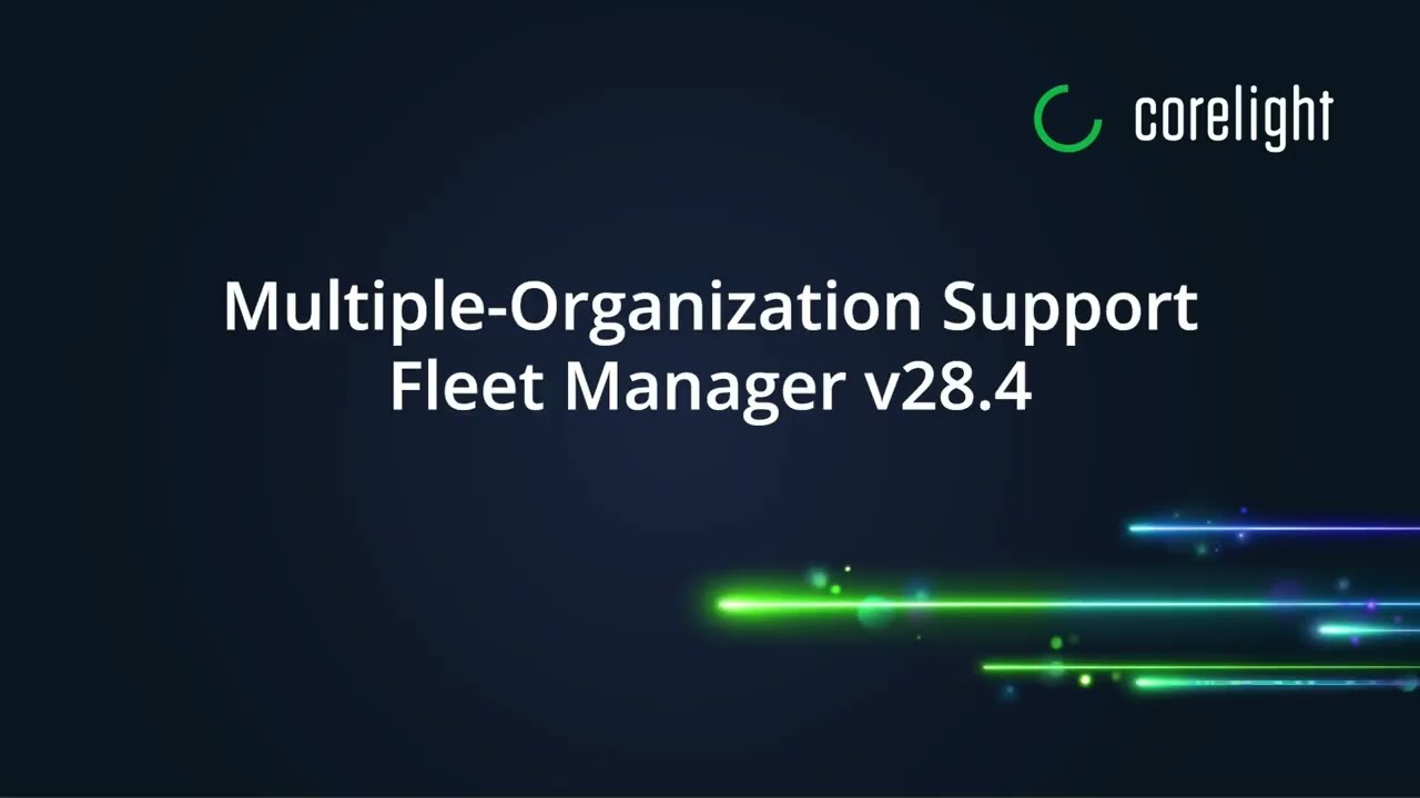 Поддержка нескольких организаций в Fleet Manager