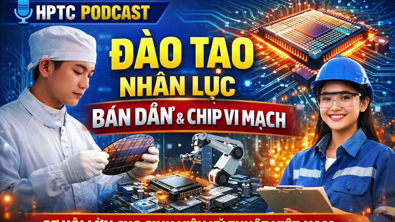 Đào tạo Nhân lực Bán dẫn & Chip Vi mạch  Cơ hội lớn cho sinh viên kỹ thuật Việt Nam  HPTC Podcast