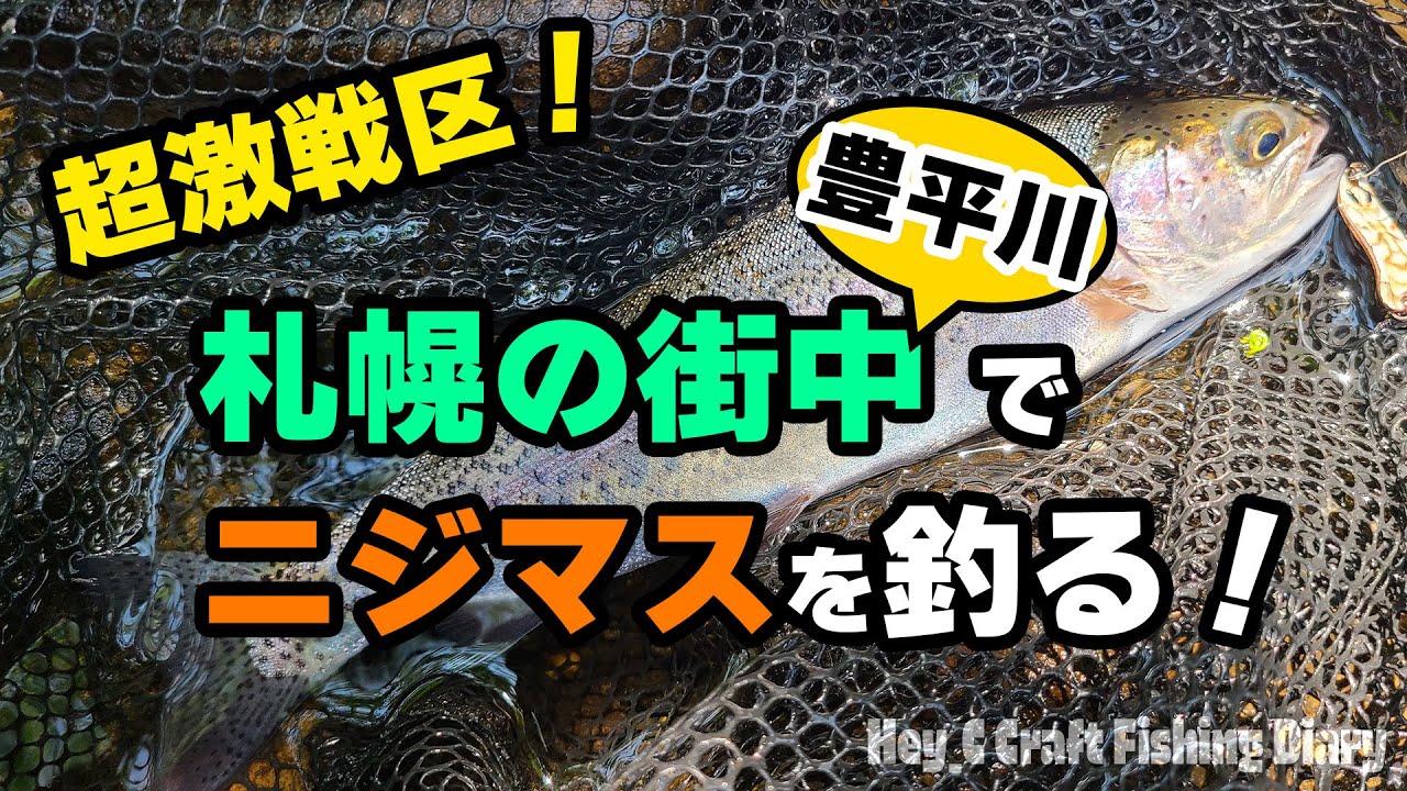 超激戦区！札幌の街中でニジマスを釣り上げろ！