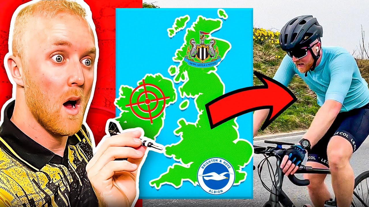 Throwing a Dart at a Map & Cycling to That Football Stadium!