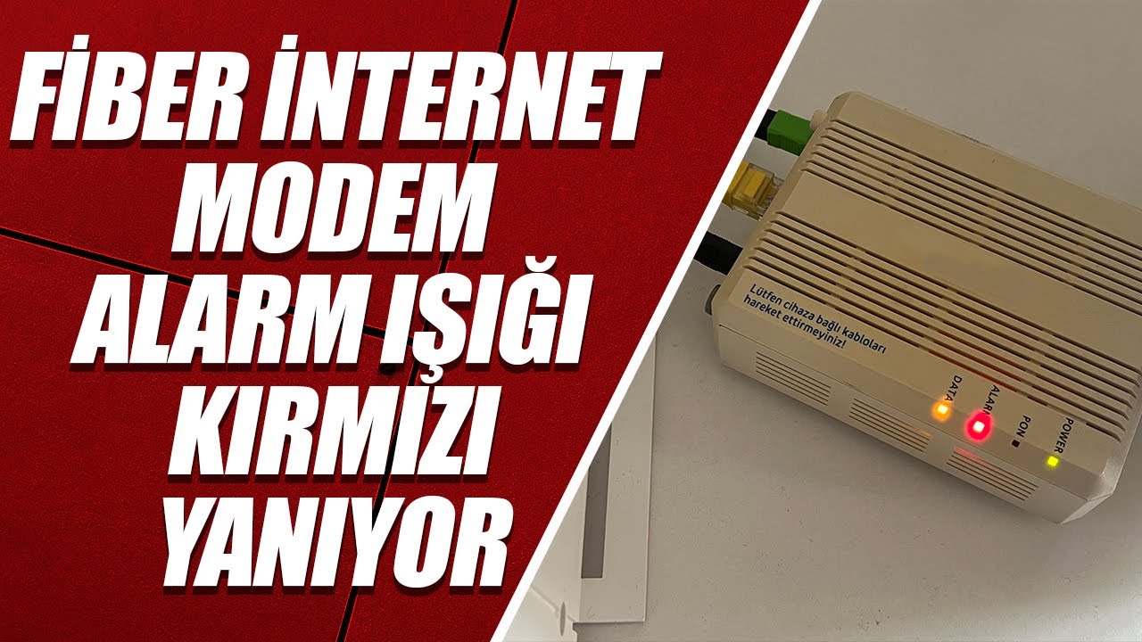 FİBER İNTERNET MODEM ALARM IŞIĞI KIRMIZI YANIYOR (ÇÖZÜM!!!)
