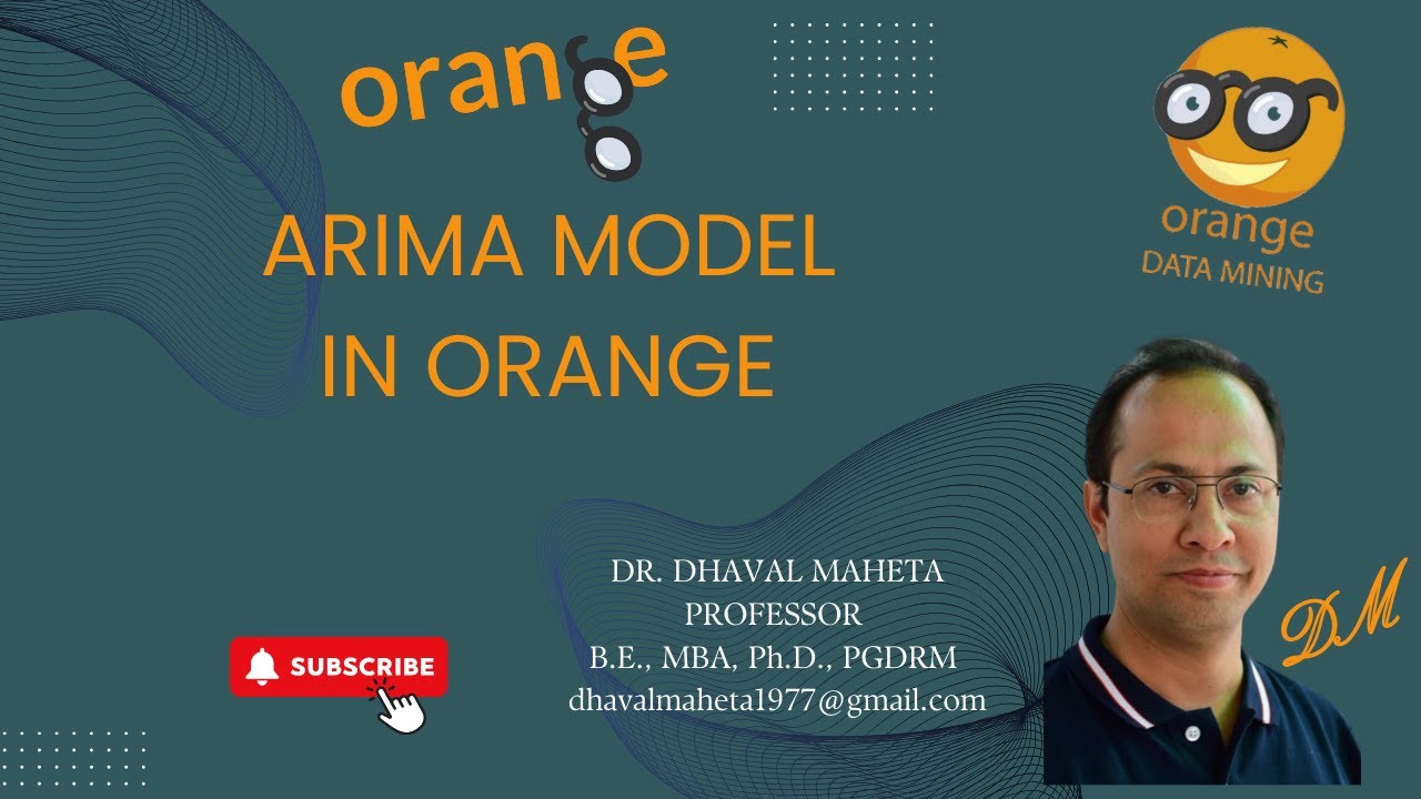 89. Auto Regressive Integrate Moving Average (ARIMA) Model in Orange || Dr. Dhaval Maheta