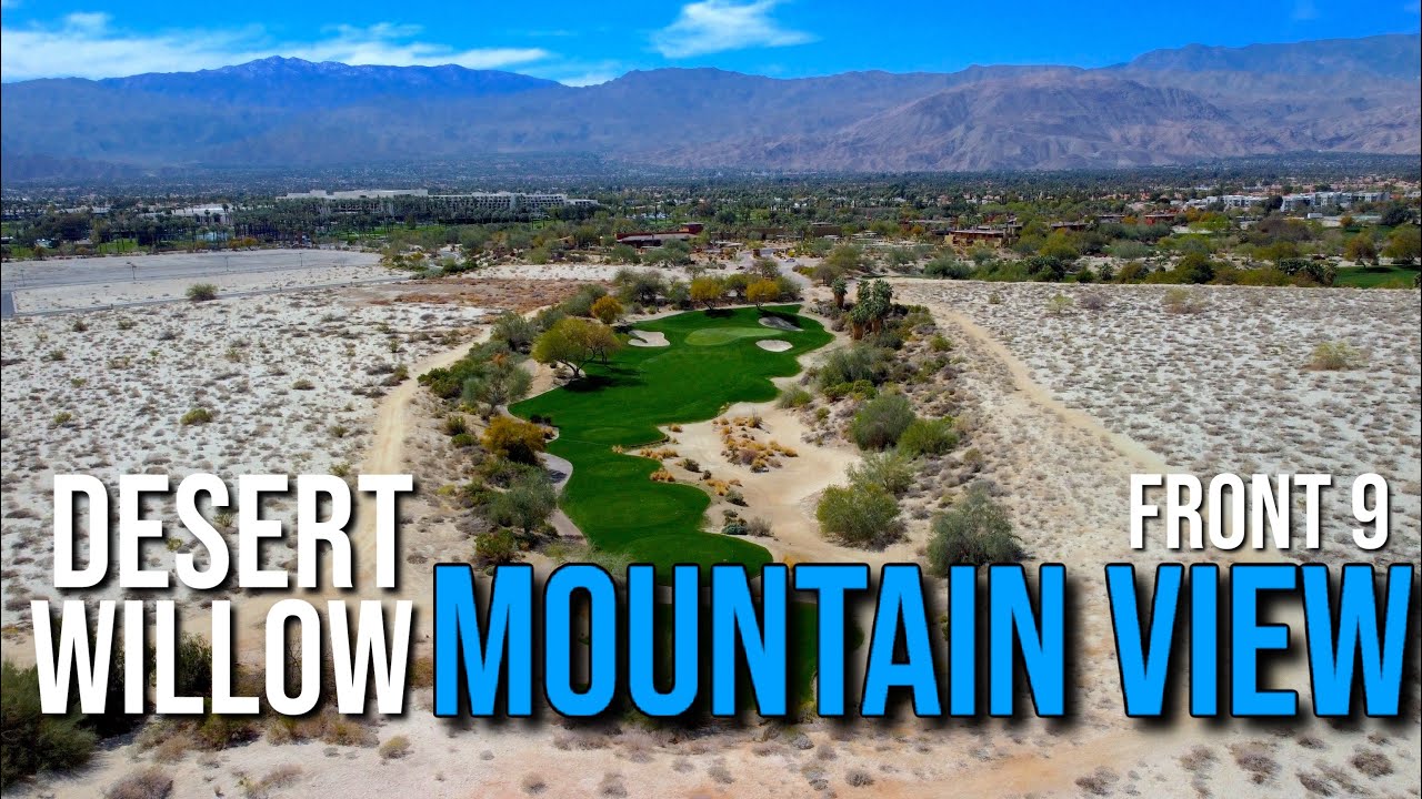 A FLYING START | Desert Willow MOUNTAIN VIEW FRONT 9 Course Vlog with Drone Flyovers