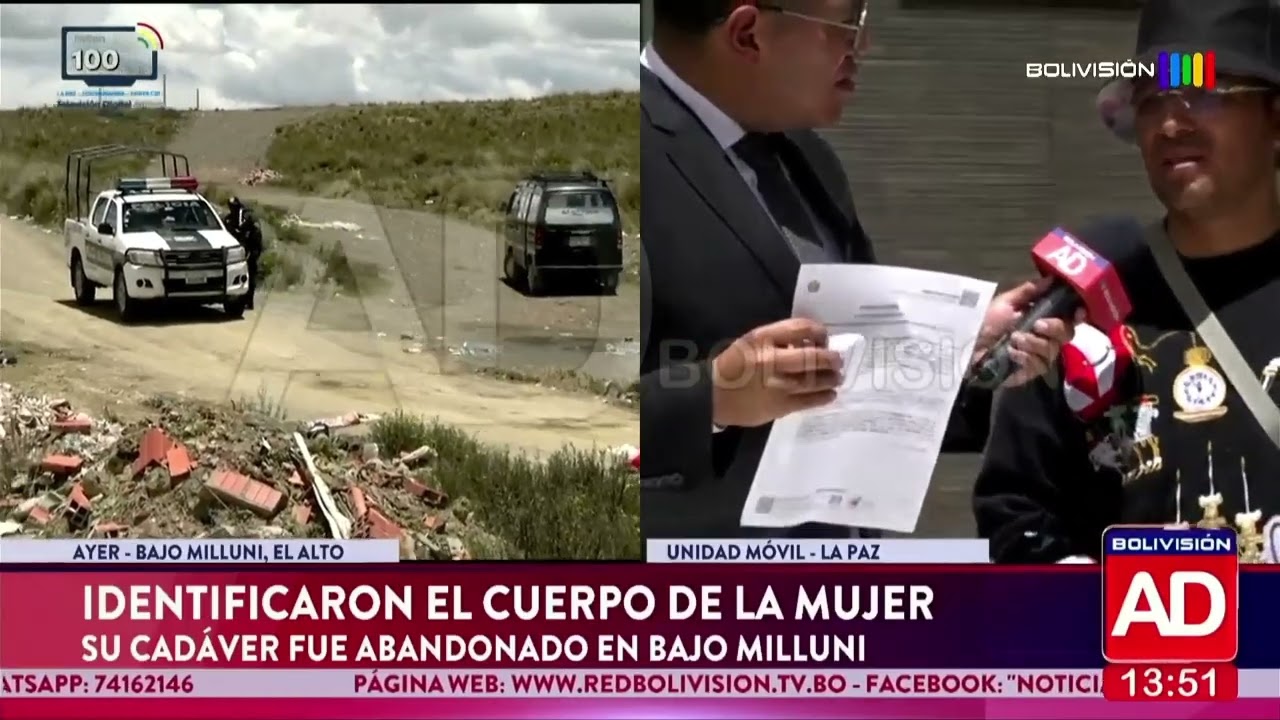Hallan cuerpo de mujer en Milluni, El Alto, e investigan posible feminicidio