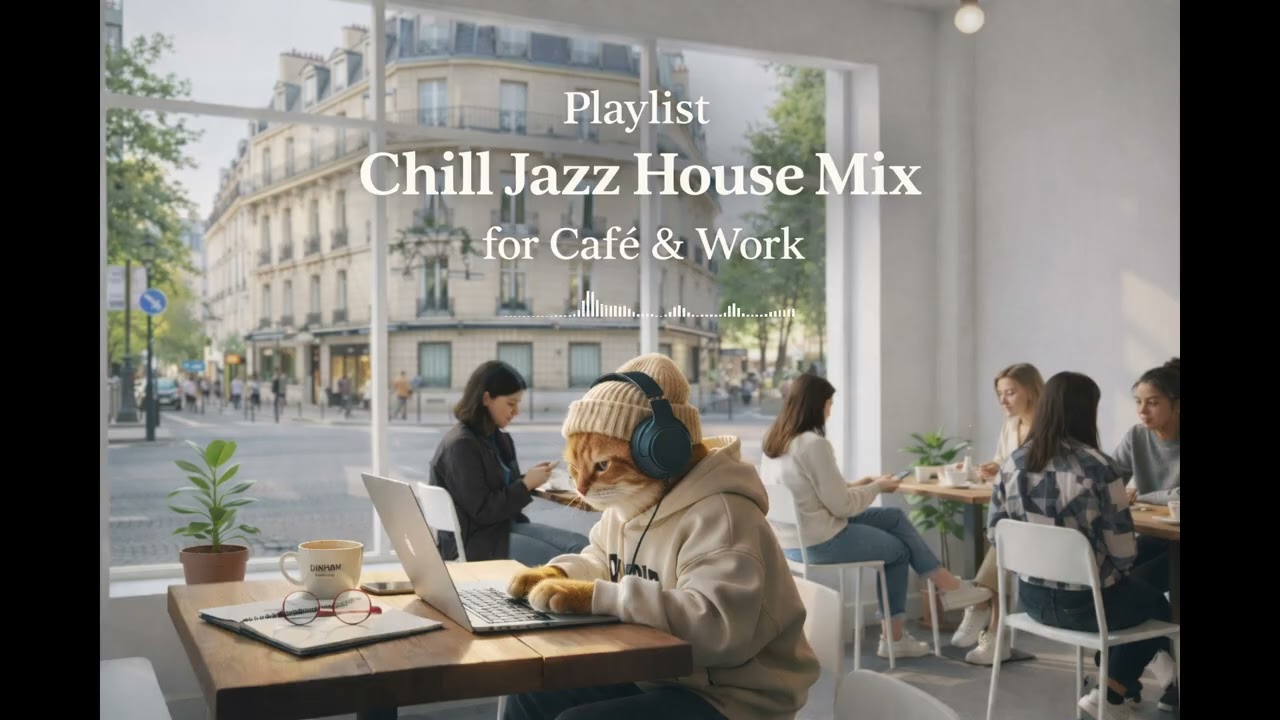Playlist | 카페서 틀어놓기 좋은 BGM | Chill Jazz House Mix for Café & Work | Smooth, Cozy, Background Grooves