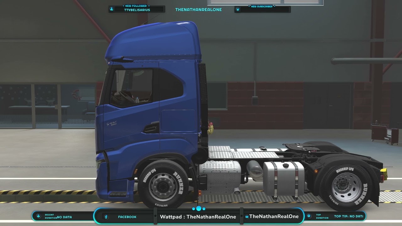 Upgraded garage , new truck , new driver ( no commentary )