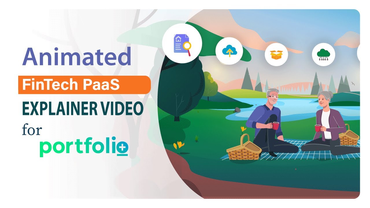 Portfolio+ | Animated FinTech PaaS Explainer Video | Best Financial Services Video Example