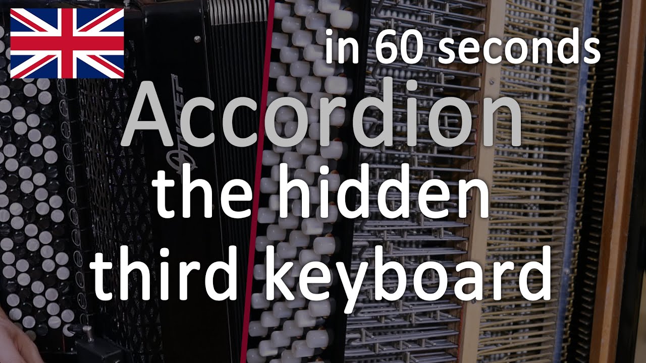 Accordion's third keyboard, free-bass explained in 60s #shorts
