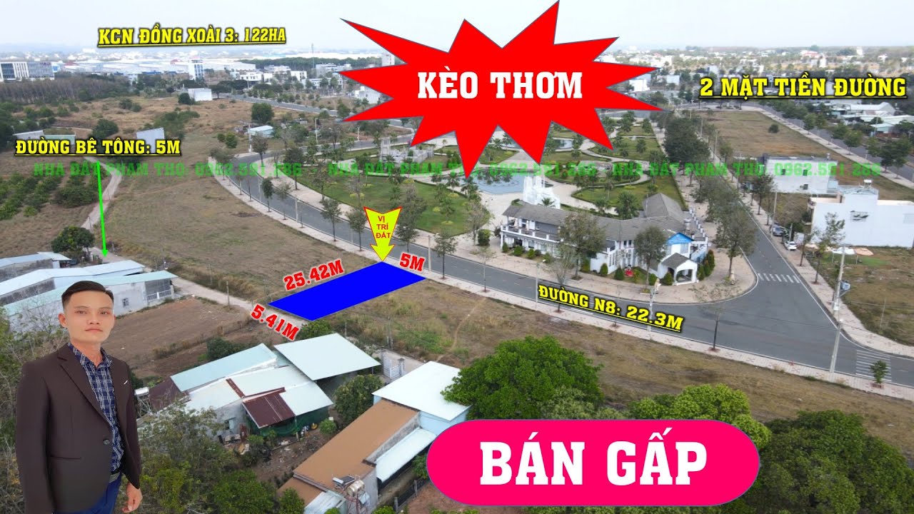 TẬP 775 | BÁN GẤP LÔ ĐẤT 2 MẶT ĐƯỜNG | ĐỐI DIỆN CÔNG VIÊN | DỰ ÁN CÁT TƯỜNG PHÚ HƯNG