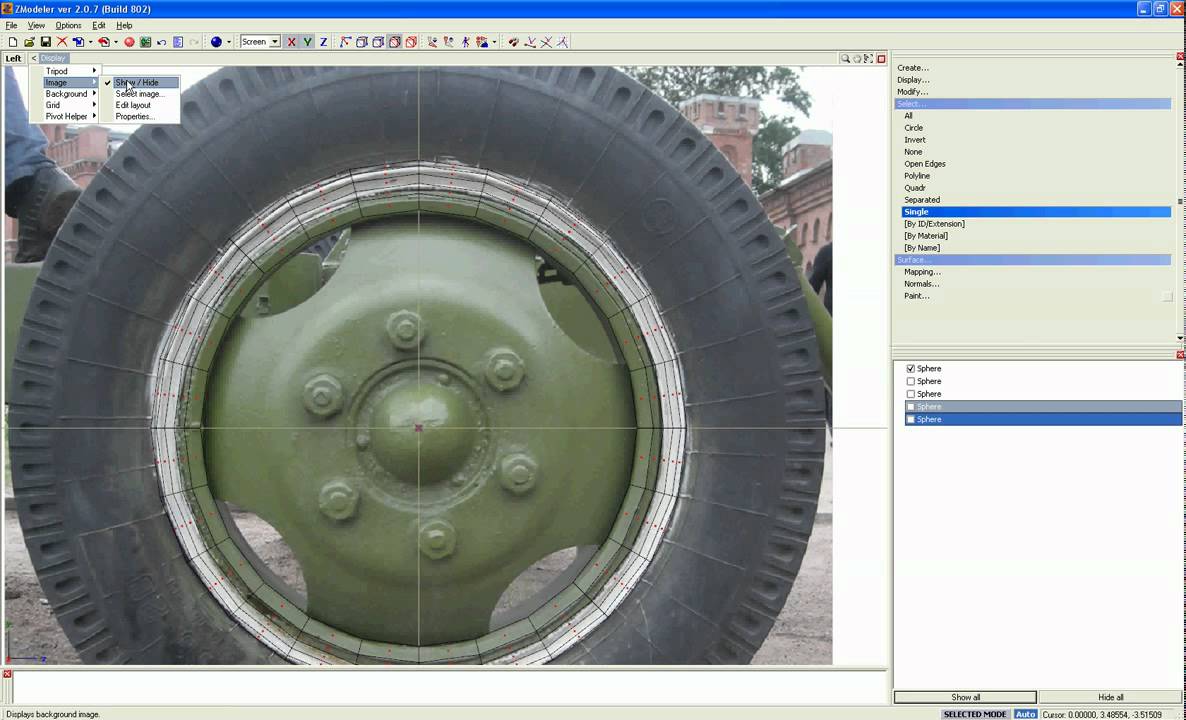 Создания колеса в Zmodeler 2 с 