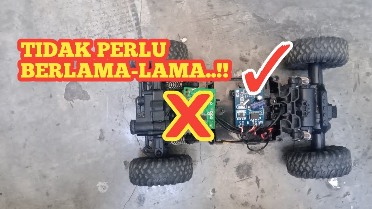 proses penggantian modul rc 2,4ghz
