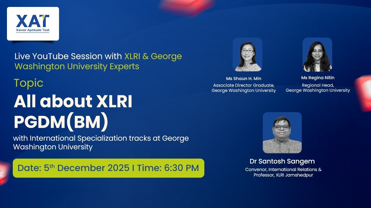 All about XLRI PGDM(BM) with International Specialization tracks at George Washington University